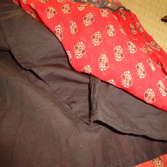 NWOT Sundance Tiered Floral Dress SP Lined Sheer Long Sleeves Multi - Picture 9 of 12